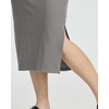 image:image3 Pack Womens Casual Midi Dresses Scoop Neck Ribbed Knit with Side Slit  Casual Work Summer Beach Vacation Everyday Wear Stretch Dress Sleeves Jersey Maxi Soft amp LightweightSet 5