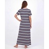image:image3 Pack Womens Maxi Long Nightgowns Short Sleeve Night Shirt PJ Sleep Dress  Available In Plus Size Cute Summer House Lounge Pajama Nighties Adult Ladies Overnight Cooling Lightweight V Neck HomeSet 2