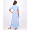 image:image3 Pack Womens Maxi Long Nightgowns Short Sleeve Night Shirt PJ Sleep Dress  Available In Plus Size Cute Summer House Lounge Pajama Nighties Adult Ladies Overnight Cooling Lightweight V Neck HomeSet 12