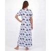image:image3 Pack Womens Maxi Long Nightgowns Short Sleeve Night Shirt PJ Sleep Dress  Available In Plus Size Cute Summer House Lounge Pajama Nighties Adult Ladies Overnight Cooling Lightweight V Neck HomeSet 1