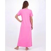 image:image3 Pack Womens Maxi Long Nightgowns Short Sleeve Night Shirt PJ Sleep Dress  Available In Plus Size Cute Summer House Lounge Pajama Nighties Adult Ladies Overnight Cooling Lightweight V Neck HomeSet 6
