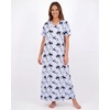 image:image3 Pack Womens Maxi Long Nightgowns Short Sleeve Night Shirt PJ Sleep Dress  Available In Plus Size Cute Summer House Lounge Pajama Nighties Adult Ladies Overnight Cooling Lightweight V Neck HomeSet 1