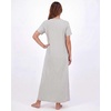 image:image3 Pack Womens Maxi Long Nightgowns Short Sleeve Night Shirt PJ Sleep Dress  Available In Plus Size Cute Summer House Lounge Pajama Nighties Adult Ladies Overnight Cooling Lightweight V Neck HomeSet 11