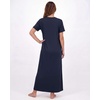 image:image3 Pack Womens Maxi Long Nightgowns Short Sleeve Night Shirt PJ Sleep Dress  Available In Plus Size Cute Summer House Lounge Pajama Nighties Adult Ladies Overnight Cooling Lightweight V Neck HomeSet 7