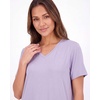 image:image3 Pack Womens Maxi Long Nightgowns Short Sleeve Night Shirt PJ Sleep Dress  Available In Plus Size Cute Summer House Lounge Pajama Nighties Adult Ladies Overnight Cooling Lightweight V Neck HomeSet 13