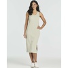 image:image3 Pack Womens Midi Dresses Sleeveless Tank Casual Long Beach Sundress Slit  Available In Plus Size Knee Length Ribbed Knit Shift Jersey Layering Work Travel Summer Vacation Comfy StretchySet 5