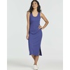 image:image3 Pack Womens Midi Dresses Sleeveless Tank Casual Long Beach Sundress Slit  Available In Plus Size Knee Length Ribbed Knit Shift Jersey Layering Work Travel Summer Vacation Comfy StretchySet 4