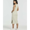 image:image3 Pack Womens Midi Dresses Sleeveless Tank Casual Long Beach Sundress Slit  Available In Plus Size Knee Length Ribbed Knit Shift Jersey Layering Work Travel Summer Vacation Comfy StretchySet 5