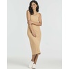 image:image3 Pack Womens Midi Dresses Sleeveless Tank Casual Long Beach Sundress Slit  Available In Plus Size Knee Length Ribbed Knit Shift Jersey Layering Work Travel Summer Vacation Comfy StretchySet 7