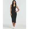 image:image3 Pack Womens Midi Dresses Sleeveless Tank Casual Long Beach Sundress Slit  Available In Plus Size Knee Length Ribbed Knit Shift Jersey Layering Work Travel Summer Vacation Comfy StretchySet 1