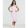 image:image3 Pack Womens Midi Dresses Sleeveless Tank Casual Long Beach Sundress Slit  Available In Plus Size Knee Length Ribbed Knit Shift Jersey Layering Work Travel Summer Vacation Comfy StretchySet 3