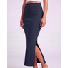image:image3 Pack Womens Ribbed Maxi Long Skirts High Waisted with Side Slit Pencil  Work Summer Business Casual Dressy Cute Office Trendy Fall Winter Formal Ladies Stretchy Faldas De MujerSet 3