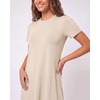 image:image3 Pack Womens T Shirt Dresses Casual Short Sleeve Midi Dress Pockets  Available In Plus Size Summer Cute Vacation Breathable Shift Jersey Beach Travel Work Swing Loose Comfy EverydaySet 10