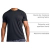 image:image4 Pack Mens Dry Fit Short Sleeve Pocket T Shirts Workout Gym Athletic Tees  Available In Big amp Tall Soft Crew Neck Cooling Moisture Wicking Undershirts Summer Casual Outdoor Running Hiking FootballSet 1