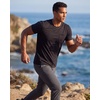 image:image4 Pack Mens Dry Fit Short Sleeve Pocket T Shirts Workout Gym Athletic Tees  Available In Big amp Tall Soft Crew Neck Cooling Moisture Wicking Undershirts Summer Casual Outdoor Running Hiking FootballSet 2