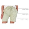 image:image4 Pack Womens Bermuda Shorts 7 Knee Length Athletic Yoga Lounge Pockets  Available In Plus Size Stretchy Long Comfy Drawstring Casual Summer Sweat Gym Workout Walking Running SportsSet 1