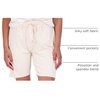 image:image4 Pack Womens Bermuda Shorts 7 Knee Length Athletic Yoga Lounge Pockets  Available In Plus Size Stretchy Long Comfy Drawstring Casual Summer Sweat Gym Workout Walking Running SportsSet 4