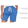 image:image4 Pack Womens Bermuda Shorts 7 Knee Length Athletic Yoga Lounge Pockets  Available In Plus Size Stretchy Long Comfy Drawstring Casual Summer Sweat Gym Workout Walking Running SportsSet 6