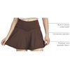 image:image4 Pack Womens Skater Skort Pleated Cute Tennis Golf Athletic Skirt Pockets  Available In Plus Size Built In Shorts Underneath Summer Casual Workout Pickleball Sport A Line Flared Stretchy Silky SoftSet 5