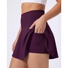 image:image4 Pack Womens Skater Skort Pleated Cute Tennis Golf Athletic Skirt Pockets  Available In Plus Size Built In Shorts Underneath Summer Casual Workout Pickleball Sport A Line Flared Stretchy Silky SoftSet 2