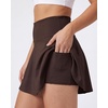 image:image4 Pack Womens Skater Skort Pleated Cute Tennis Golf Athletic Skirt Pockets  Available In Plus Size Built In Shorts Underneath Summer Casual Workout Pickleball Sport A Line Flared Stretchy Silky SoftSet 5