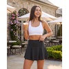 image:image4 Pack Womens Skater Skort Pleated Cute Tennis Golf Athletic Skirt Pockets  Available In Plus Size Built In Shorts Underneath Summer Casual Workout Pickleball Sport A Line Flared Stretchy Silky SoftSet 4