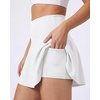 image:image4 Pack Womens Skater Skort Pleated Cute Tennis Golf Athletic Skirt Pockets  Available In Plus Size Built In Shorts Underneath Summer Casual Workout Pickleball Sport A Line Flared Stretchy Silky SoftSet 7