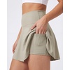 image:image4 Pack Womens Skater Skort Pleated Cute Tennis Golf Athletic Skirt Pockets  Available In Plus Size Built In Shorts Underneath Summer Casual Workout Pickleball Sport A Line Flared Stretchy Silky SoftSet 4