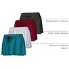 image:imageReal Essentials 4 Pack Womens Flowy Dry Fit Running Short  Spandex Underneath Athletic Workout Gym Shorts Plus AvailableSet 4