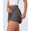 image:imageReal Essentials 4 Pack Womens Flowy Dry Fit Running Short  Spandex Underneath Athletic Workout Gym Shorts Plus AvailableSet 6