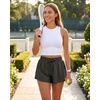 image:imageReal Essentials 4 Pack Womens Flowy Dry Fit Running Short  Spandex Underneath Athletic Workout Gym Shorts Plus AvailableSet 6