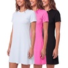image:image3 Pack Womens T Shirt Dresses Casual Short Sleeve Midi Dress Pockets  Available In Plus Size Summer Cute Vacation Breathable Shift Jersey Beach Travel Work Swing Loose Comfy EverydaySet 6