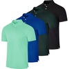 image:image4 Pack Mens Cotton Pique Polo Shirts Short Sleeve Collared Golf Work  Available In Big amp Tall Casual Business Knit Summer Classic Sports Athletic Tennis  Camisetas Algodon HombresSet 9