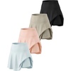 image:image4 Pack Womens Skater Skort Pleated Cute Tennis Golf Athletic Skirt Pockets  Available In Plus Size Built In Shorts Underneath Summer Casual Workout Pickleball Sport A Line Flared Stretchy Silky SoftSet 4