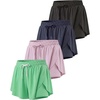 image:imageReal Essentials 4 Pack Womens Flowy Dry Fit Running Short  Spandex Underneath Athletic Workout Gym Shorts Plus AvailableSet 2