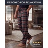 image:image3 Pack Mens Cotton Flannel Pajama Pants Lounge Sleep PJ Bottoms Pockets  Available In Big amp Tall Sleepwear Loungewear Plaid Drawstring Elastic Waist Soft Warm Cozy Comfy PJs Gifts For MenFlannel Set 4