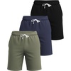 image:image3 Pack Mens French Terry Cotton Shorts Casual Lounge Sweatshorts Pockets  Available In Big amp Tall Gym Athletic Running Workout Sleep Pajama Soccer Hiking Summer Drawstring Comfy SoftSet 4