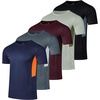 image:image5 Pack Mens Mesh Short Sleeve T Shirts Athletic Workout Running Gym Tees  Available In Big amp Tall Moisture Wicking Quick Dry Cooling Summer Casual Basketball Tennis Hiking Yoga TopsSet 13