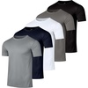 image:image5 Pack Mens Mesh Short Sleeve T Shirts Athletic Workout Running Gym Tees  Available In Big amp Tall Moisture Wicking Quick Dry Cooling Summer Casual Basketball Tennis Hiking Yoga TopsSet 15
