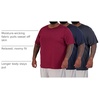 image:image3 Pack Mens Big and Tall Dry Fit T Shirts Workout Gym Athletic Crew TeeShort Sleeve  Set 1