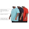 image:image3 Pack Mens Big and Tall Dry Fit T Shirts Workout Gym Athletic Crew TeeShort Sleeve  Set 12