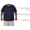 image:image3 Pack Mens Big and Tall Dry Fit T Shirts Workout Gym Athletic Crew TeeShort Sleeve  Set 3