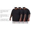 image:image3 Pack Mens Big and Tall Dry Fit T Shirts Workout Gym Athletic Crew TeeShort Sleeve  Set 8