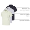 image:image3 Pack Mens Dry Fit Polo Shirt Short Sleeve Performance Golf Work CasualSet 4