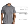image:image3 Pack Mens Dry Fit Polo Shirt Short Sleeve Performance Golf Work CasualSet 6