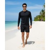 image:image4 Pack Mens Rash Guard Swim Shirts Long Sleeve UPF 50 Sun Protection WaterSet 6