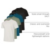 image:image5 Pack Mens T Shirts Crew Neck Short Sleeve Cotton Casual Workout Gym TeesSet 6