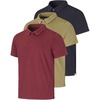image:image3 Pack Mens Dry Fit Polo Shirt Short Sleeve Performance Golf Work CasualSet 2