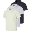 image:image3 Pack Mens Dry Fit Polo Shirt Short Sleeve Performance Golf Work CasualSet 4