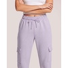image:image3 Pack Womens Fleece Cargo Pants Sweatpants Casual Baggy Lounge PocketsSolid Black  Solid Mojave Desert  Solid Orchid Petal